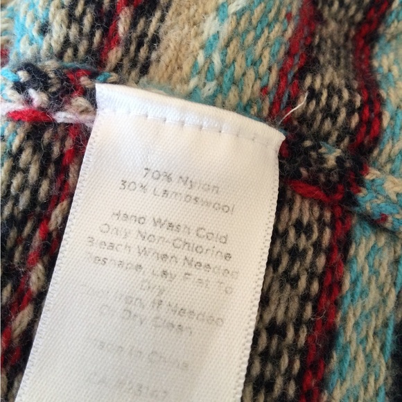 Talbots Button Front Cardigan Sweater Size Large in Navy, Cream, Aqua, Red, Tan - Picture 5 of 5